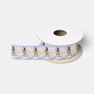 January's Lighthouse Split Rock Satin Ribbon