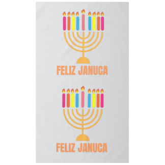 Januca, Happy Januca, Menorah, Masada, Janucia Tablecloth