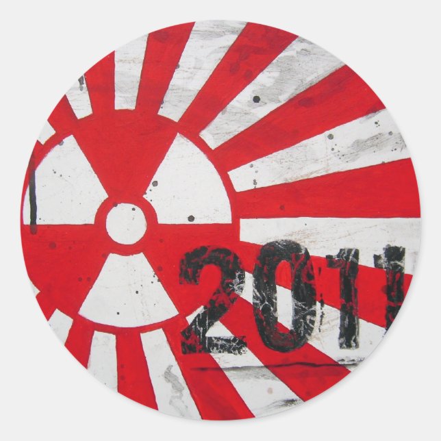 Japan2011...memory Classic Round Sticker (Front)
