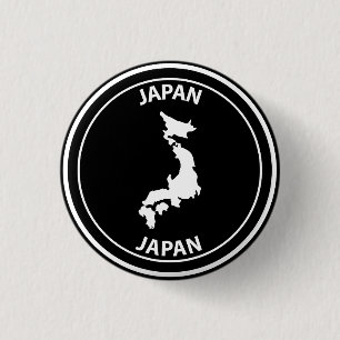Japan 3 Cm Round Badge