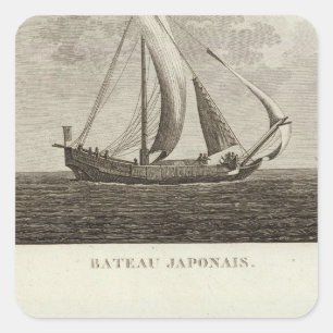 Japan 3 square sticker