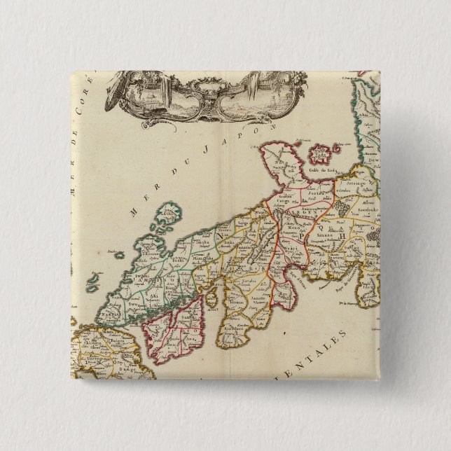 Japan 6 15 cm square badge (Front)