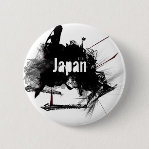 Japan 6 Cm Round Badge