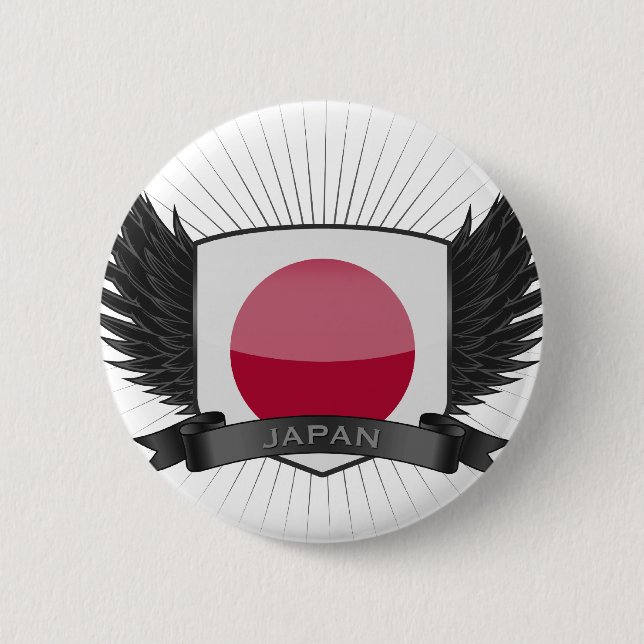 JAPAN 6 CM ROUND BADGE (Front)