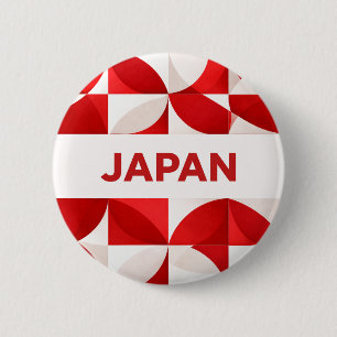 Japan 6 Cm Round Badge