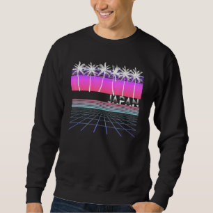 Japan 80s 90s Vaporwave Aesthetic Beach Retro Palm Sweatshirt