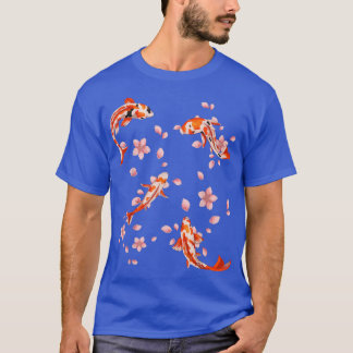 Japan Aesthetics Nishikigoi Cherry Blossom Sakura  T-Shirt