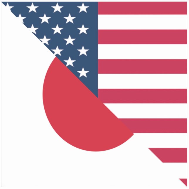 Japan America Flag |Half Japanese USA Flag (Front)