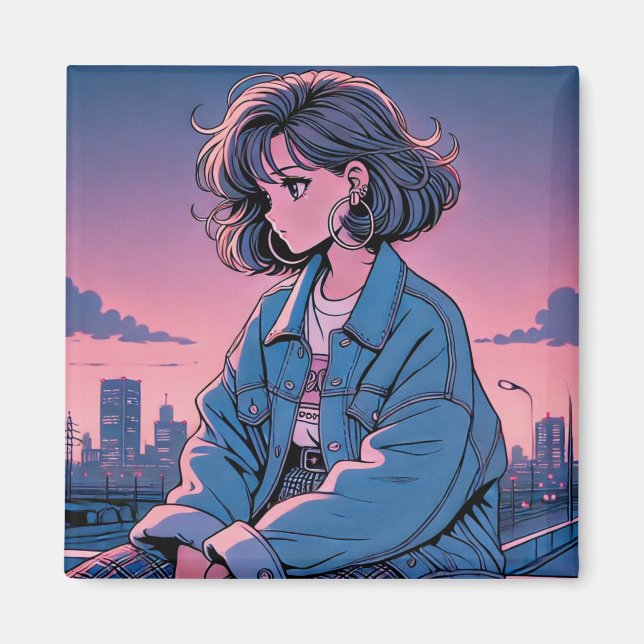 Japan Anime 90's Magnet (Front)
