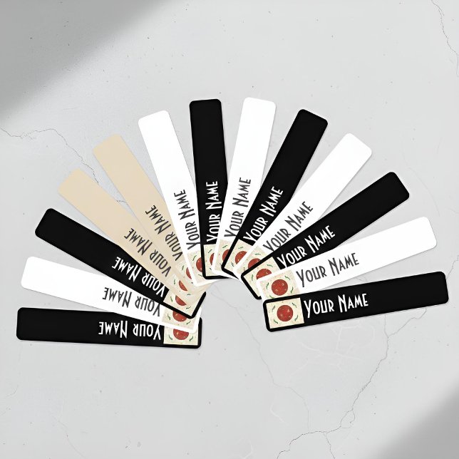 Japan Art Deco Flag | Custom Waterproof Name Label (Lifestyle Shot)