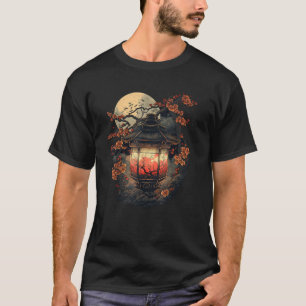 Japan Art Japanese Pagoda Lantern Sakura Blossom A T-Shirt