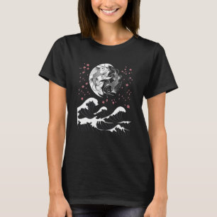 Japan Big Wave 恋愛 Koi Fish Yin and Yang T-Shirt