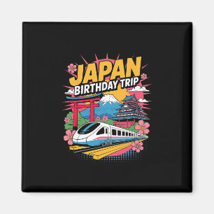 Japan Birthday Trip Tokyo Osaka Nagoya Cherry Blos Magnet