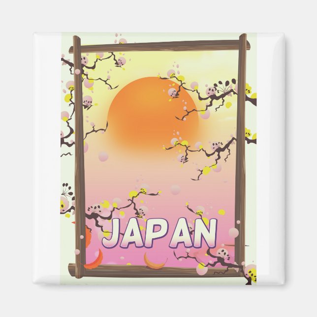 Japan Blossom Garden Magnet (Front)
