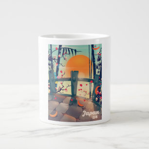 Japan Blossom vacation poster Japan Blossom Large Coffee Mug