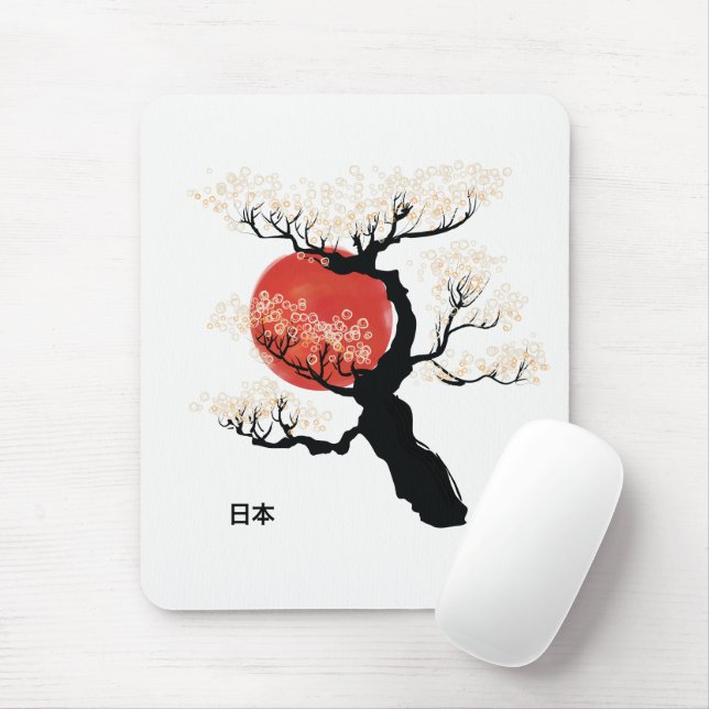 Japan Bonsai Mouse Pad (With Mouse)