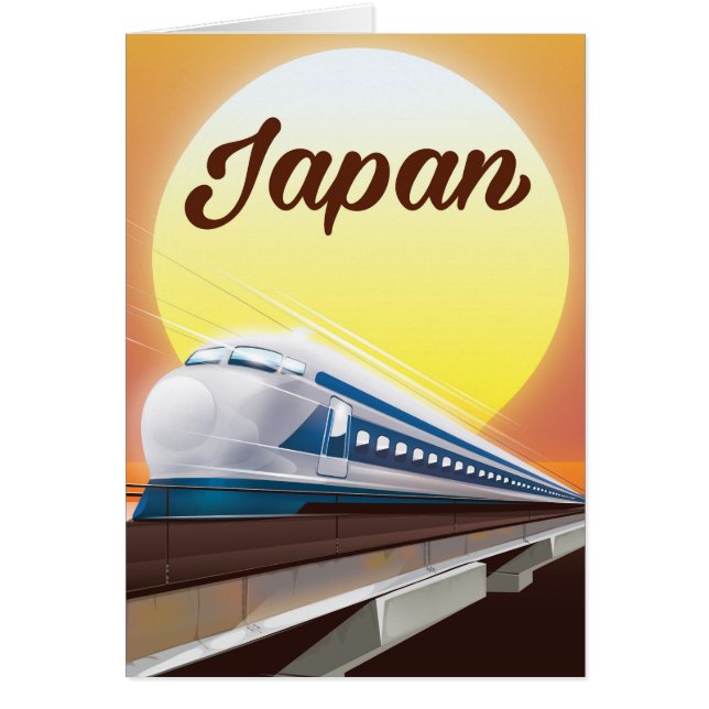 Japan Bullet Train travel poster (Front)