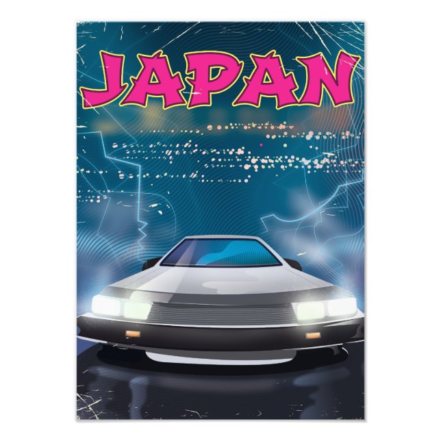 Japan car travel poster (Front)