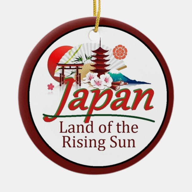 JAPAN CERAMIC TREE DECORATION (Front)