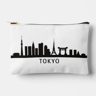 Japan Cityscape Travel Tokyo Skyline Silhouette Accessory Pouch