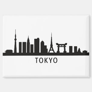 Japan Cityscape Travel Tokyo Skyline Silhouette Magnet