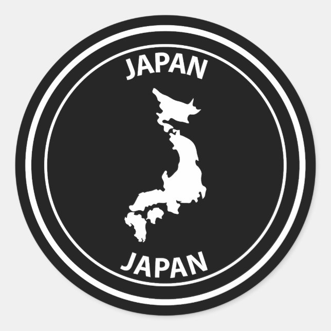 Japan Classic Round Sticker (Front)