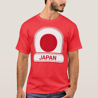 Japan Country Badge Japan Flag T-Shirt