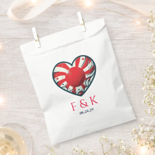 Japan Couple Heart Wedding Favour Bag