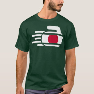 Japan Curling Rock Sport Fans Japanese Curlers Win T-Shirt