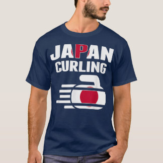 Japan Curling Rock Sport Fans Japanese Winter Spor T-Shirt