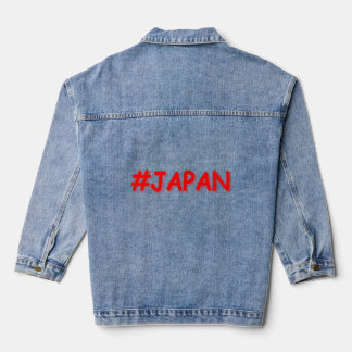 "#JAPAN" Cute Design. Buy Now Denim Jacket