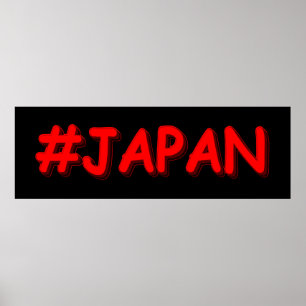 "#JAPAN" Cute Design. Buy Now Poster