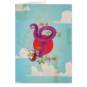 Japan Dragon Vintage Travel Poster