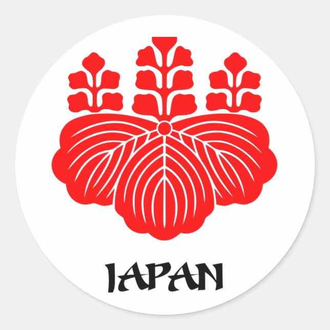 JAPAN - emblem/flag/coat of arms/symbol Classic Round Sticker (Front)