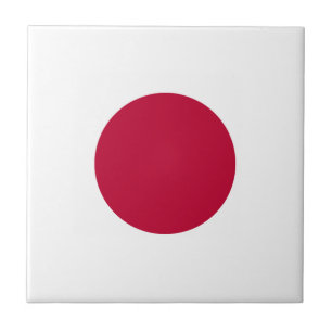 Japan Flag Ceramic Tile
