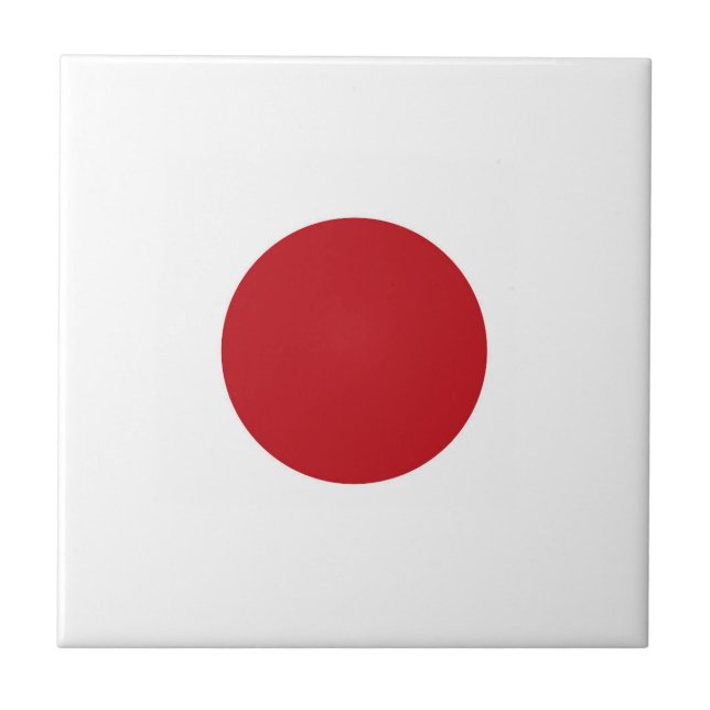 Japan flag ceramic tile (Front)