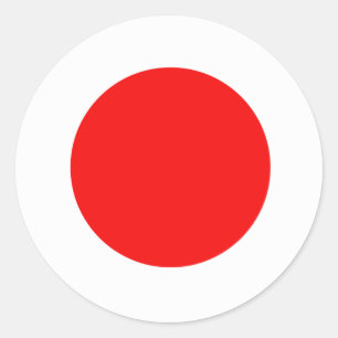 Japan Flag Classic Round Sticker