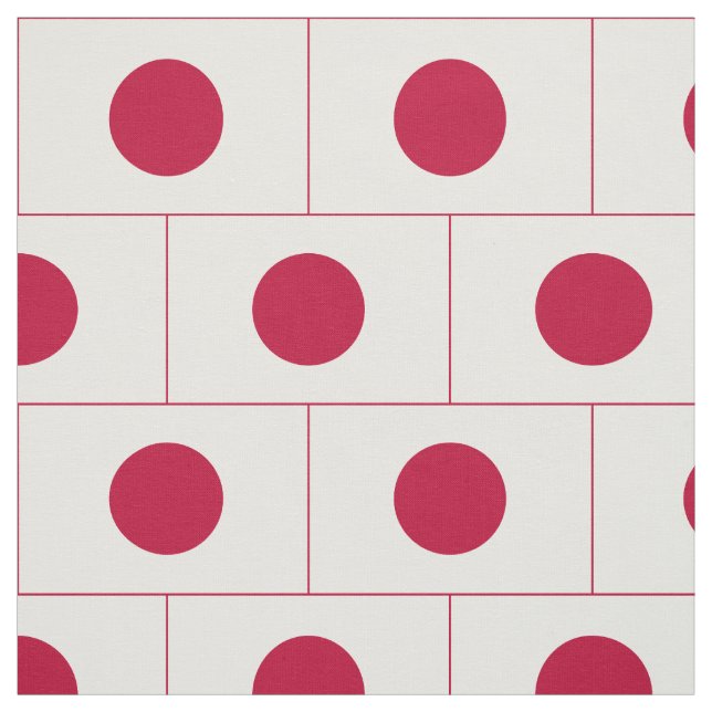 Japan Flag Fabric (Swatch)