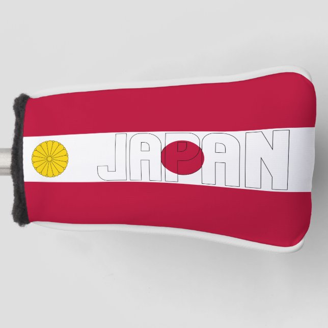Japan Flag Gorgeous Patriotic Golf Head Cover (Front)