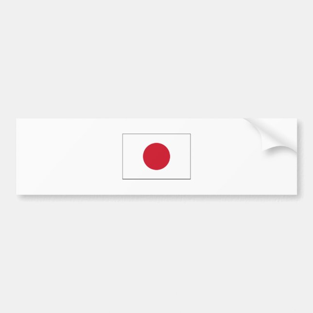 Japan FLAG International Bumper Sticker (Front)