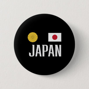 Japan Flag Japanese Footbyll Soccer Fan Men Women 6 Cm Round Badge