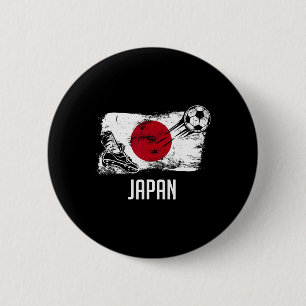Japan Flag Jersey Japanese Soccer Team Japanese 6 Cm Round Badge