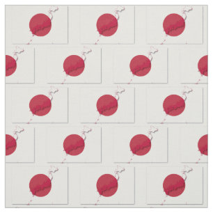 JAPAN Flag Map Outline Fabric
