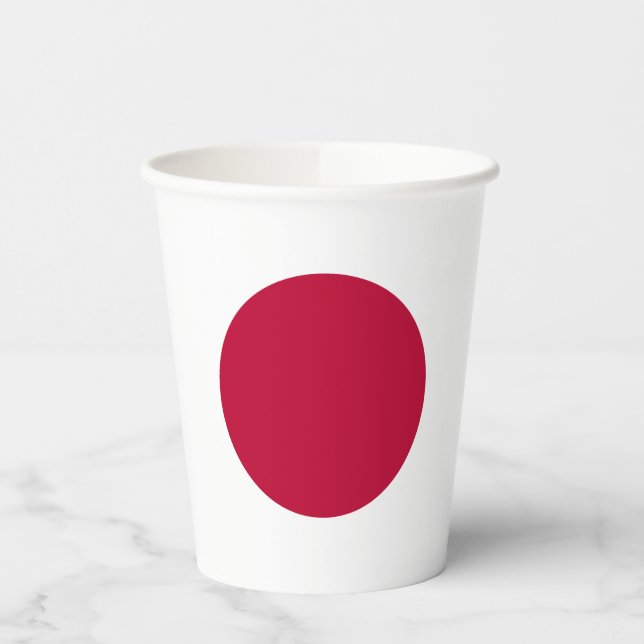 Japan Flag Paper Cups (Left)