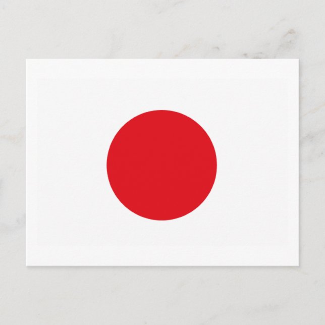 Japan Flag Postcard (Front)
