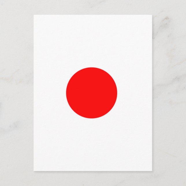 Japan Flag Postcard (Front)
