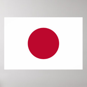 Japan flag poster