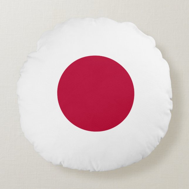 Japan Flag Round Cushion (Front)