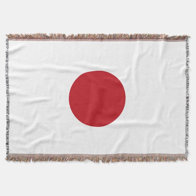 Japan flag throw blanket (Front)