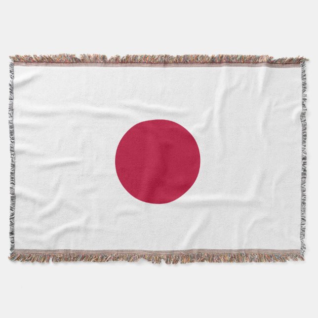 Japan Flag Throw Blanket (Front)